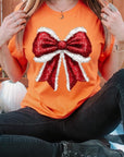 Christmas Santa Bow Graphic Tee