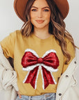 Christmas Santa Bow Graphic Tee