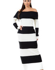 Women's Fashion Long Maxi Knit Dress by Claude