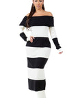 Women's Long Maxi Knit Dress by Claude