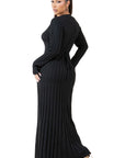 Women's Fashion Knitwear Long Maxi Dress by Claude