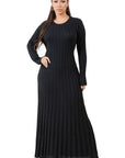 Women's Fashion Knitwear Long Maxi Dress by Claude