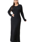 Women's Fashion Knitwear Long Maxi Dress by Claude