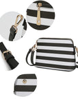 MKF Kimmy Striped Crossbody bag by Mia K