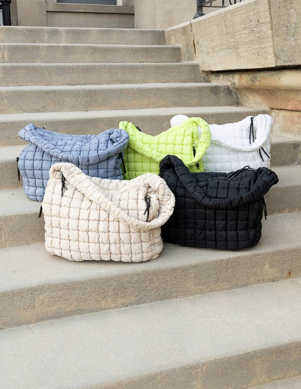 Taylor Quilted Puffer Tote