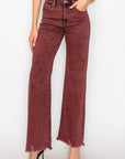 Artemis Tummy Control Burgundy High Rise Flare Jeans