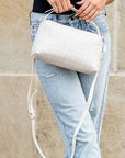 Mia Convertible Woven Crossbody Handbag