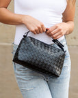 Mia Convertible Woven Crossbody Handbag