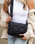 Brinley Quilted Puffer Foldover Crossbody