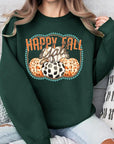 Happy Fall Y'all Graphic Fleece Sweatshirts