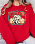 Happy Fall Y'all Graphic Fleece Sweatshirts