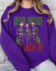 Dead Inside But Jolly AF Skeleton Sweatshirts