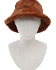 Solid Color Faux Fur Bucket Hat