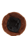 Solid Color Faux Fur Bucket Hat