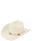 Classic Fedora Hat with Buckle Belt Accent