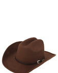 Fedora Hat with Buckle Accent