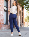 Julia Rose Navy Full Length Leggings with Pockets