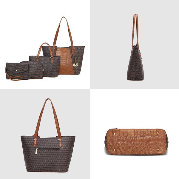 MKF Lippa Signature Crocodile Tote Bag by Mia K