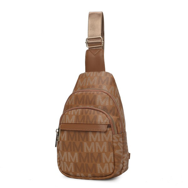 MKF Helaena logo Printed Women Sling Bag by Mia K