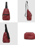 MKF Helaena logo Printed Women Sling Bag by Mia K