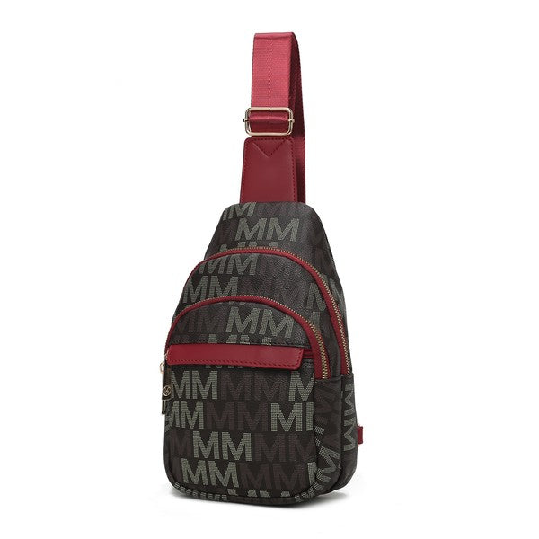 MKF Helaena logo Printed Women Sling Bag by Mia K