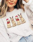 Christmas Dogs Graphic Fleece Sweatshirts