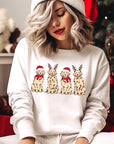 Christmas Dogs Graphic Fleece Sweatshirts