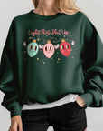 Light That Shit Up Christmas Fleece Sweatshirts