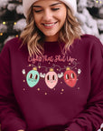 Light That Shit Up Christmas Fleece Sweatshirts