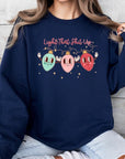 Light That Shit Up Christmas Fleece Sweatshirts