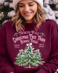 North Pole Christmas Tree Farm Fleece Sweatshirts