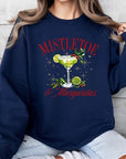 Mistletoe & Margaritas Graphic Fleece Sweatshirts