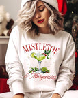 Mistletoe & Margaritas Graphic Fleece Sweatshirts