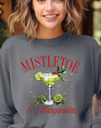 Mistletoe & Margaritas Graphic Fleece Sweatshirts