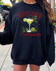 Mistletoe & Margaritas Graphic Fleece Sweatshirts