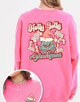 Holly Jolly Grinchmas Graphic Fleece Sweatshirts