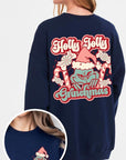 Holly Jolly Grinchmas Graphic Fleece Sweatshirts