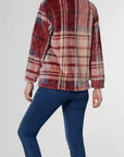 Coco & Carmen Tucker Plaid Fuzzy Shacket