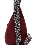 Leopard Strap Sling Backpack