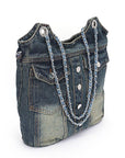 Vintage Denim Iconic Tote Bag