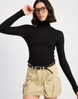 Emory Park Exposed Cargo Pocket Mini Skirt