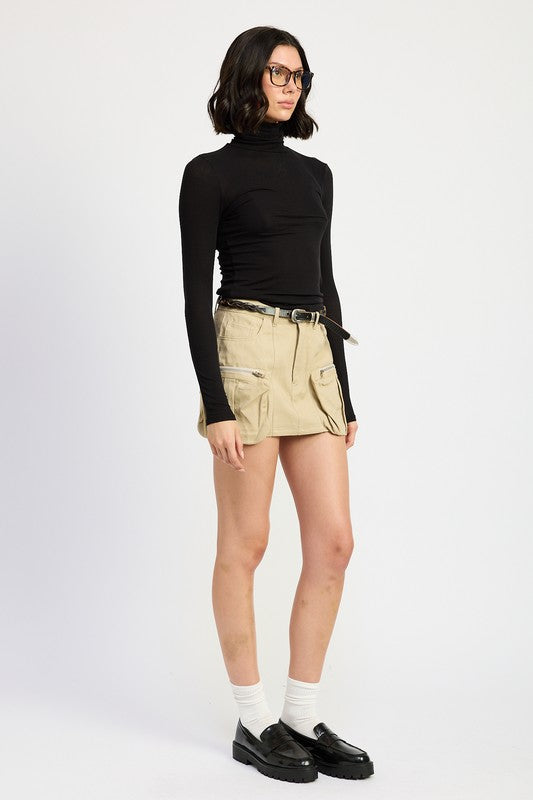 Emory Park Exposed Cargo Pocket Mini Skirt