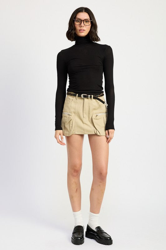 Emory Park Exposed Cargo Pocket Mini Skirt