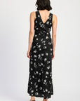 Emory Park Floral V-Neck Maxi Dress