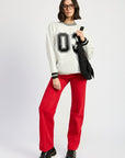 Emory Park Striped Collar Pull Over Sweater