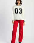 Emory Park Striped Collar Pull Over Sweater