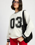 Emory Park Striped Collar Pull Over Sweater