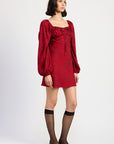 Emory Park Long Sleeve Lace Mini Dress