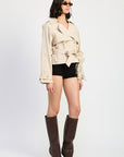 Emory Park Layered Trench Style Jacket