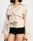 Emory Park Layered Trench Style Jacket